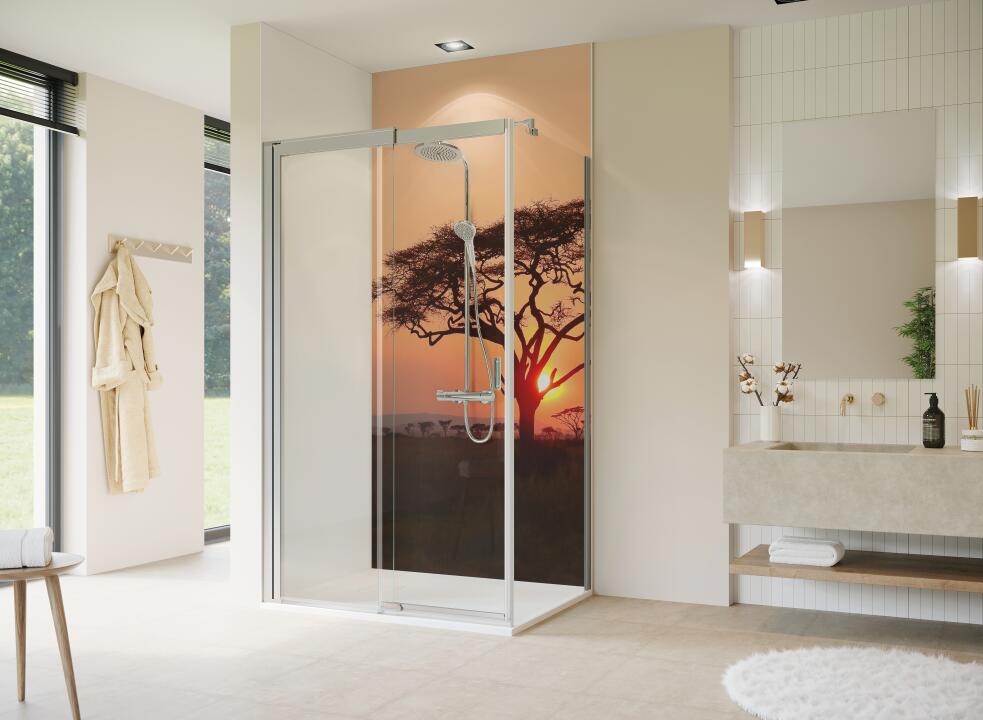 Photo Panneau mural douche NU VIPANEL INSPIRATION NATURE AFRICA BRI. 1000x2550x3MM