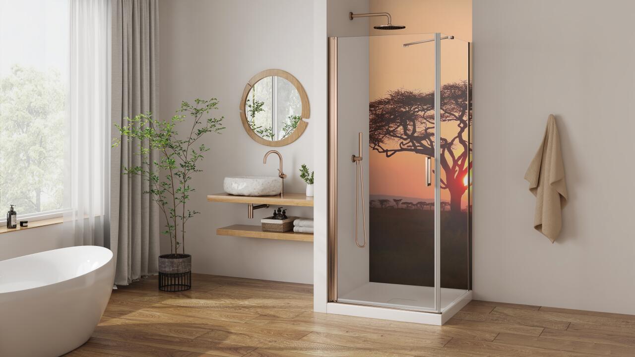 Photo Panneau mural douche NU VIPANEL INSPIRATION NATURE AFRICA BRI. 1000x2550x3MM