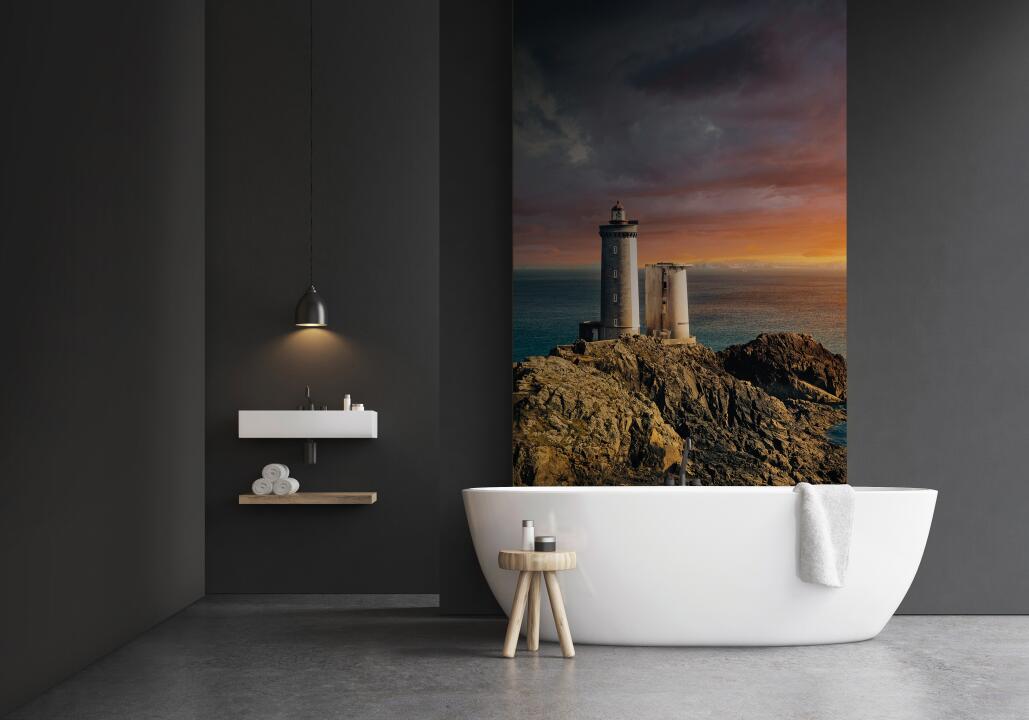 Panneau mural douche VIPANEL INSPIRATION NATURE PHARE BRI. 1000x2550x3MM|Revêtement pour salle de bain