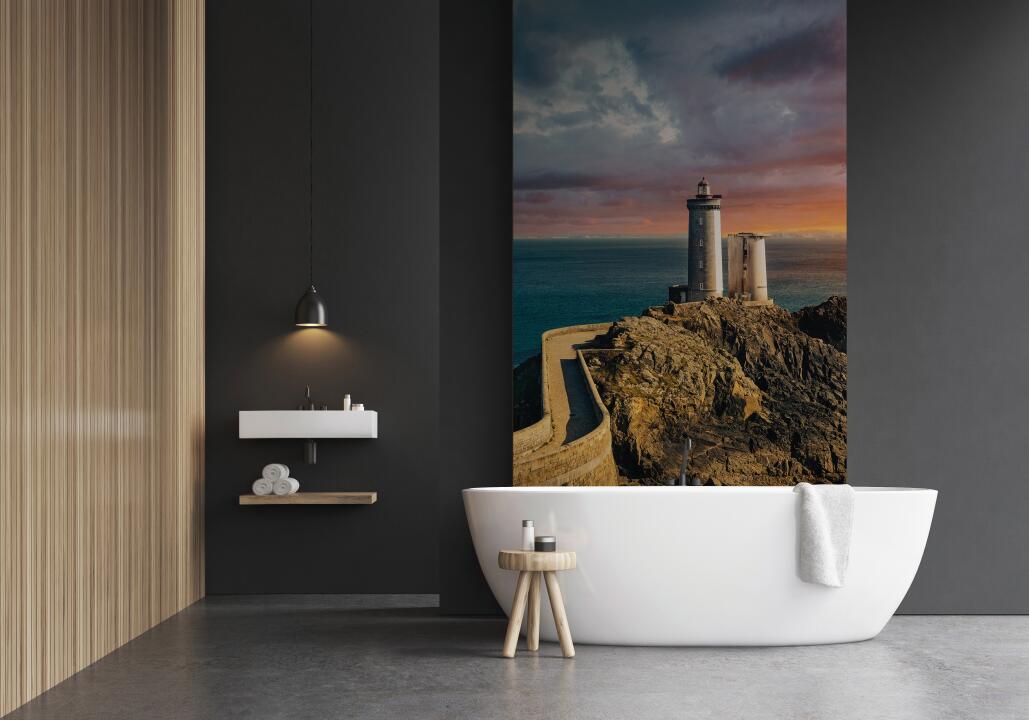 Panneau mural douche VIPANEL INSPIRATION NATURE PHARE BRI. 1500x2550x3MM|Revêtement pour salle de bain