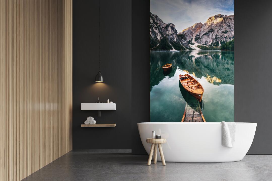 Panneau mural douche VIPANEL INSPIRATION NATURE LAC BRI. 1000x2550x3MM|Revêtement pour salle de bain