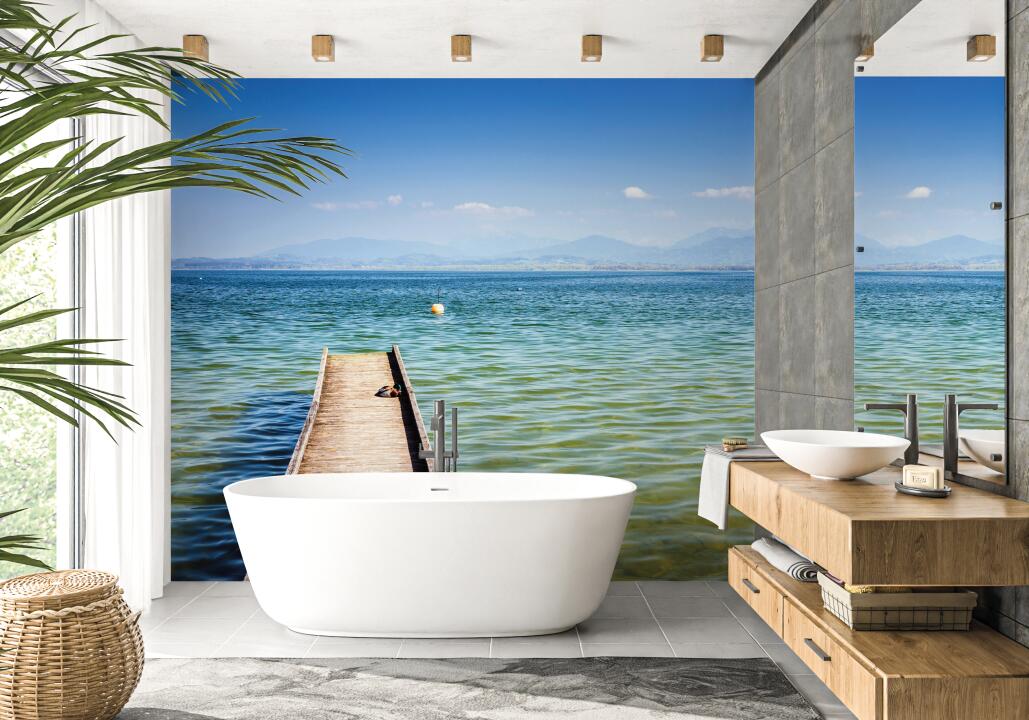Photo Panneau mural douche NU VIPANEL INSPIRATION NATURE JETÉE BRI. 1000x2550x3MM