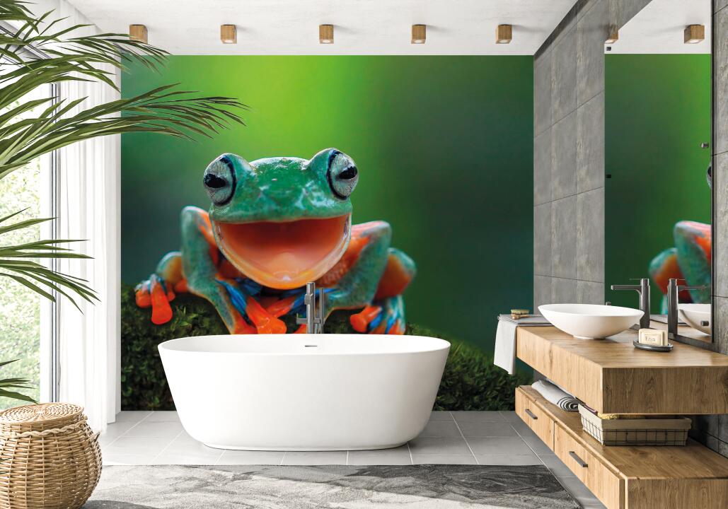 Panneau mural douche VIPANEL INSPIRATION NATURE GRENOUILLE BRI. 1000x2550x3MM|Revêtement pour salle de bain