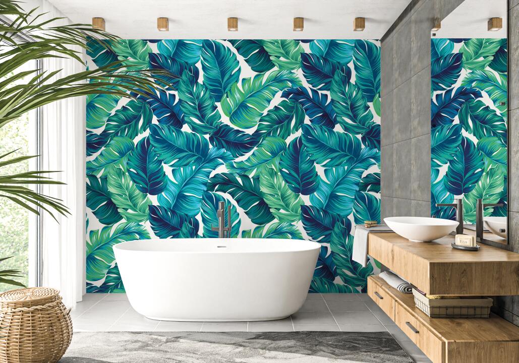 Photo Panneau mural douche NU VIPANEL INSPIRATION NATURE FEUILLE EX VEL. 1500x2550x3MM