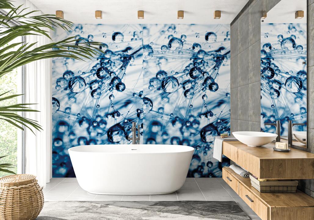 Panneau mural douche VIPANEL INSPIRATION NATURE ROSÉE MATI BRI. 1500x2550x3MM|Revêtement pour salle de bain