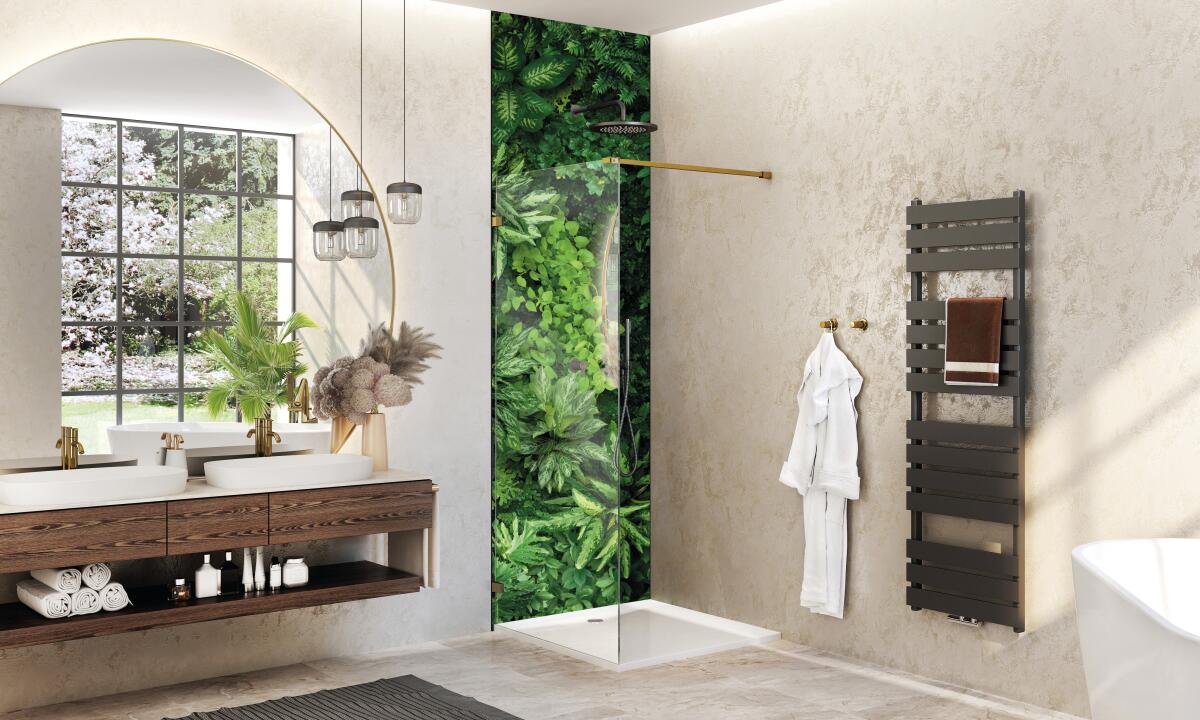 Photo Panneau mural douche NU VIPANEL INSPIRATION NATURE MUR VÉGÉTA BRI. 1000x2550x3MM