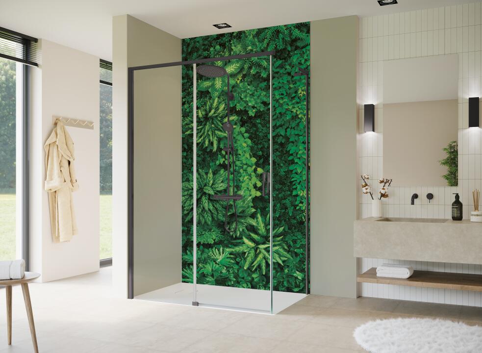 Photo Panneau mural douche NU VIPANEL INSPIRATION NATURE MUR VÉGÉTA BRI. 1500x2550x3MM