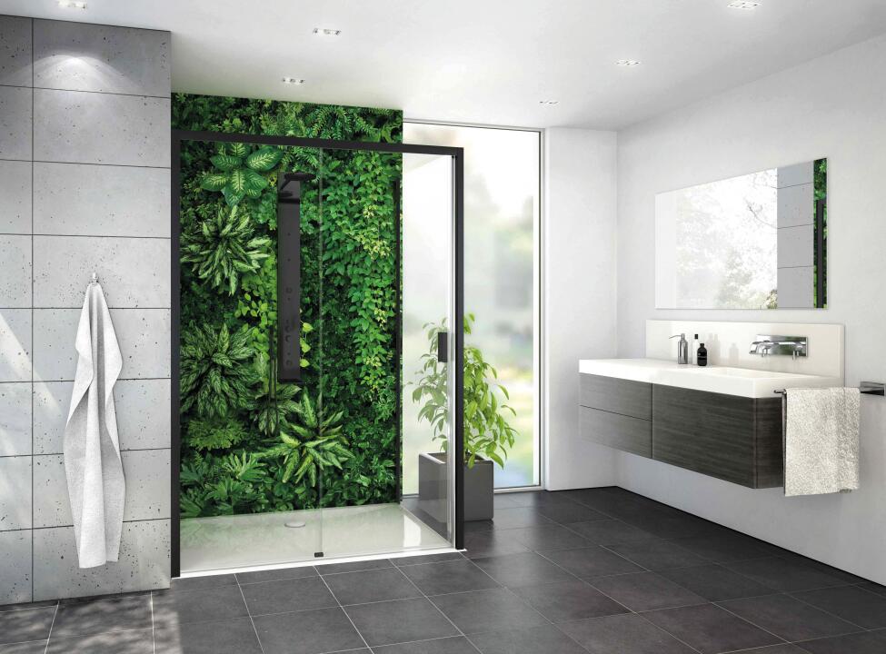 Photo Panneau mural douche NU VIPANEL INSPIRATION NATURE MUR VÉGÉTA BRI. 1500x2550x3MM