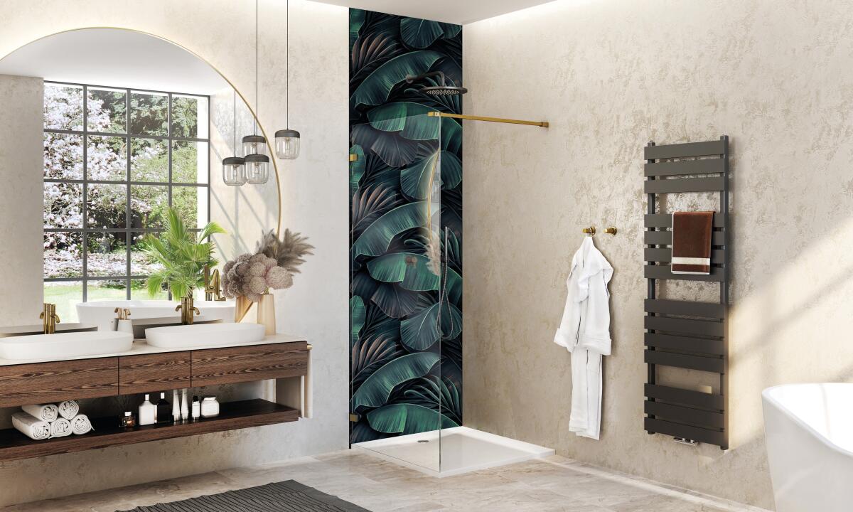 Photo Panneau mural douche NU VIPANEL INSPIRATION NATURE TROPICAL NE MAT 1500x2550x3MM