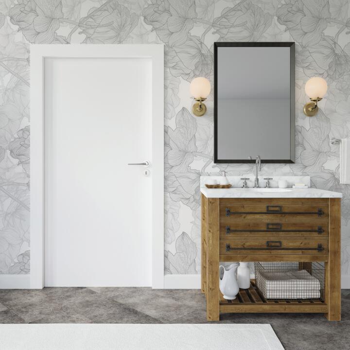 Panneau mural douche VIPANEL INSPIRATION NATURE ROMANT ROSE MAT 1500x2550x3MM|Revêtement pour salle de bain