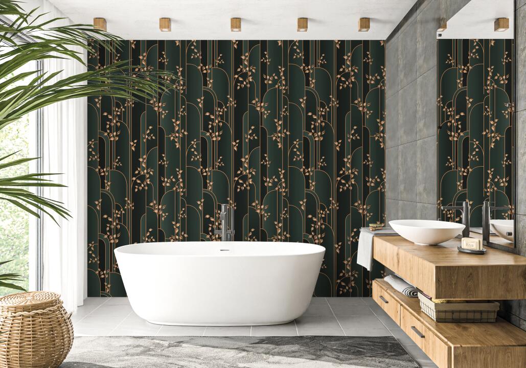 Photo Panneau mural douche NU VIPANEL OLYMPIA WASABI VEL. 1000x2550x3MM