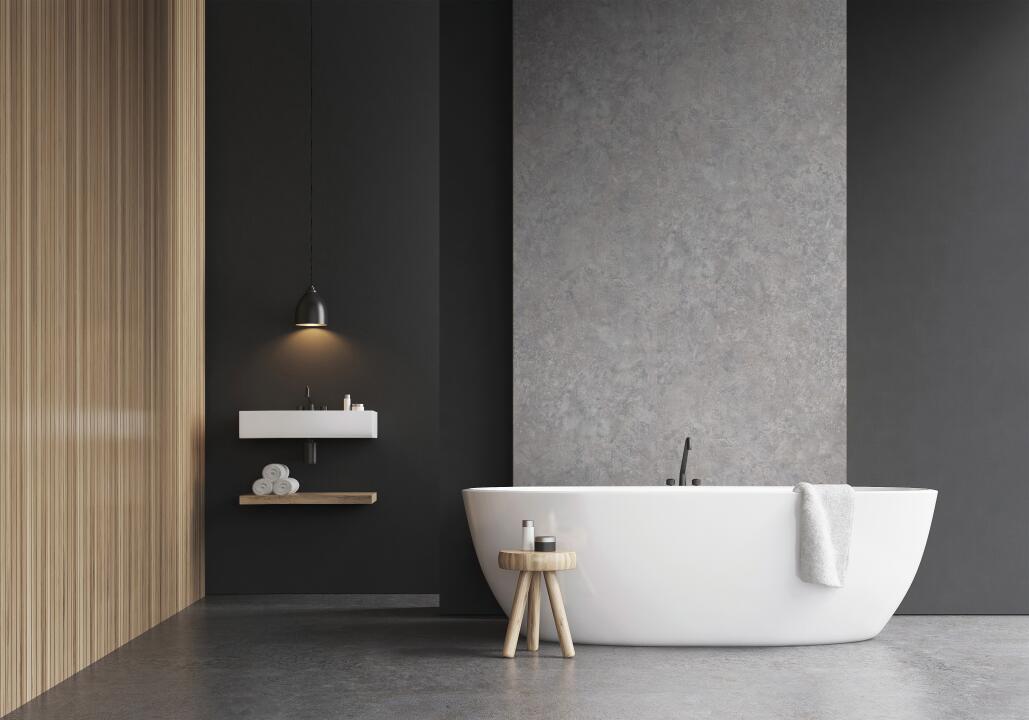 Panneau mural douche VIPANEL PIERRE ARDOISE GRIS STRUC. 1500x2550x3MM|Revêtement pour salle de bain
