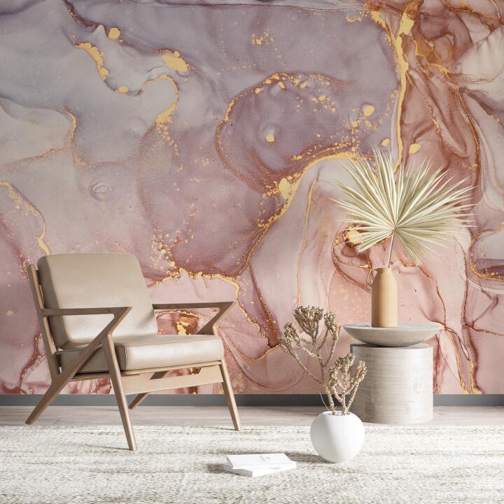 Panneau mural douche VIPANEL PIERRE MARBRURE ROSÉE BRI. 1000x2550x3MM|Revêtement pour salle de bain