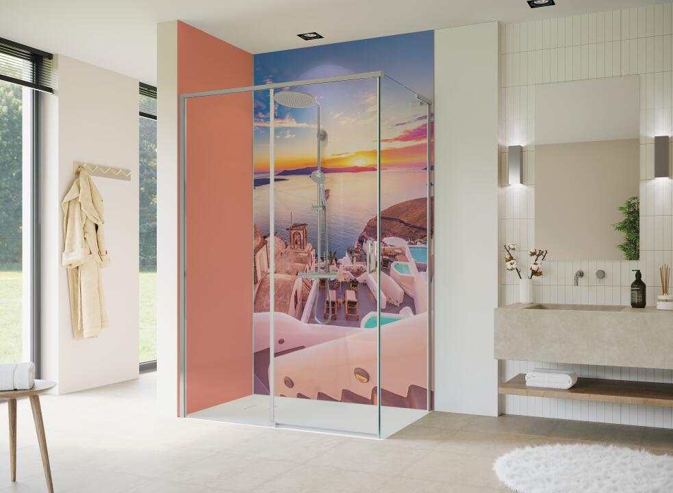 Photo Panneau mural douche NU VIPANEL PAYSAGE URBAIN GRÈCE BRI. 1500x2550x3MM