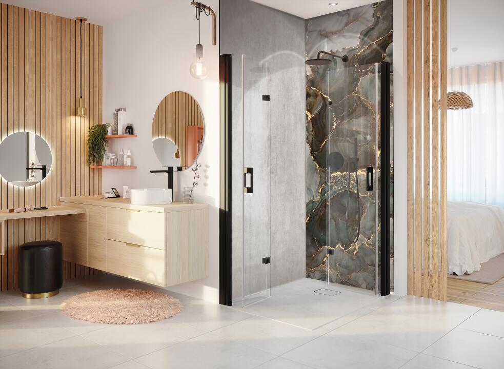 Panneau mural douche VIPANEL VULCAIN ALUMINIUM MAT 1000x2550x3MM|Revêtement pour salle de bain