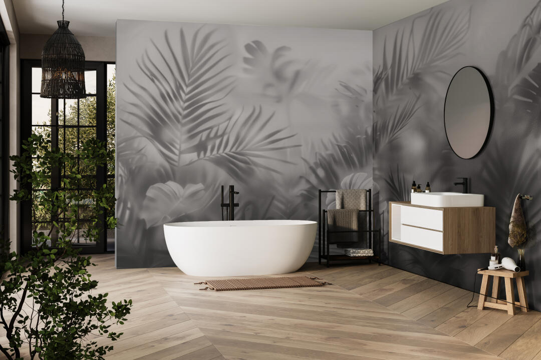 Panneau mural douche VIPANEL WALL DREAM VOILE TROPICAL 4 VEL 1250x2550x3MM|Revêtement pour salle de bain