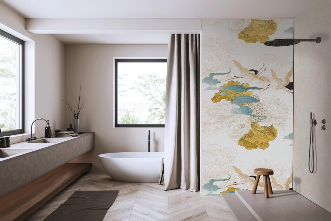 Photo Panneau mural douche NU VIPANEL WALL DREAM KYOTO VEL. 1500x2550x3MM