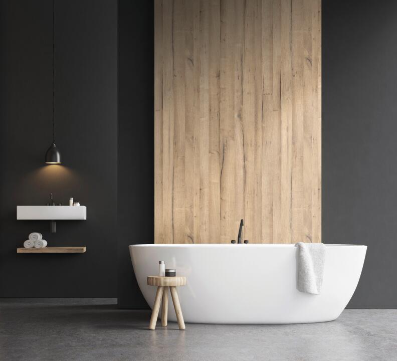 Photo Panneau mural douche NU VIPANEL BOIS ERABLE MAT 1000x2550x3MM