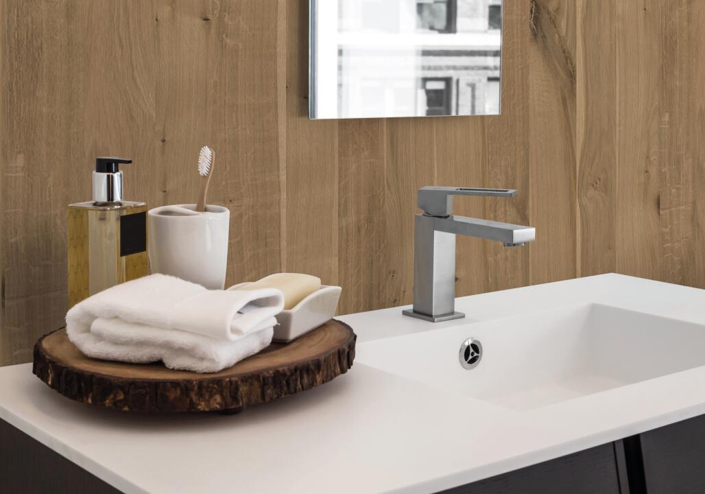 Panneau mural douche VIPANEL BOIS CHENE SAUVAGE MAT 1000x2550x3MM|Revêtement pour salle de bain