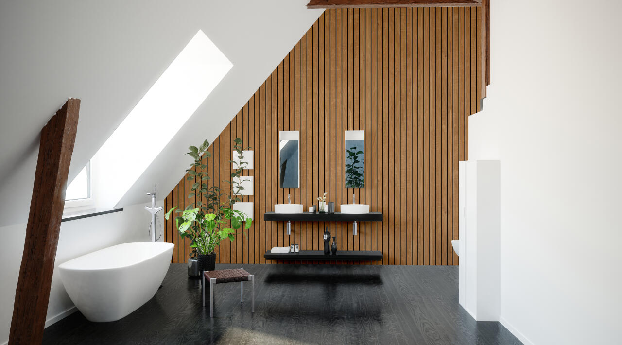 Panneau mural douche VIPANEL BOIS ZENWOOD MAT 1000x2550x3MM|Revêtement pour salle de bain