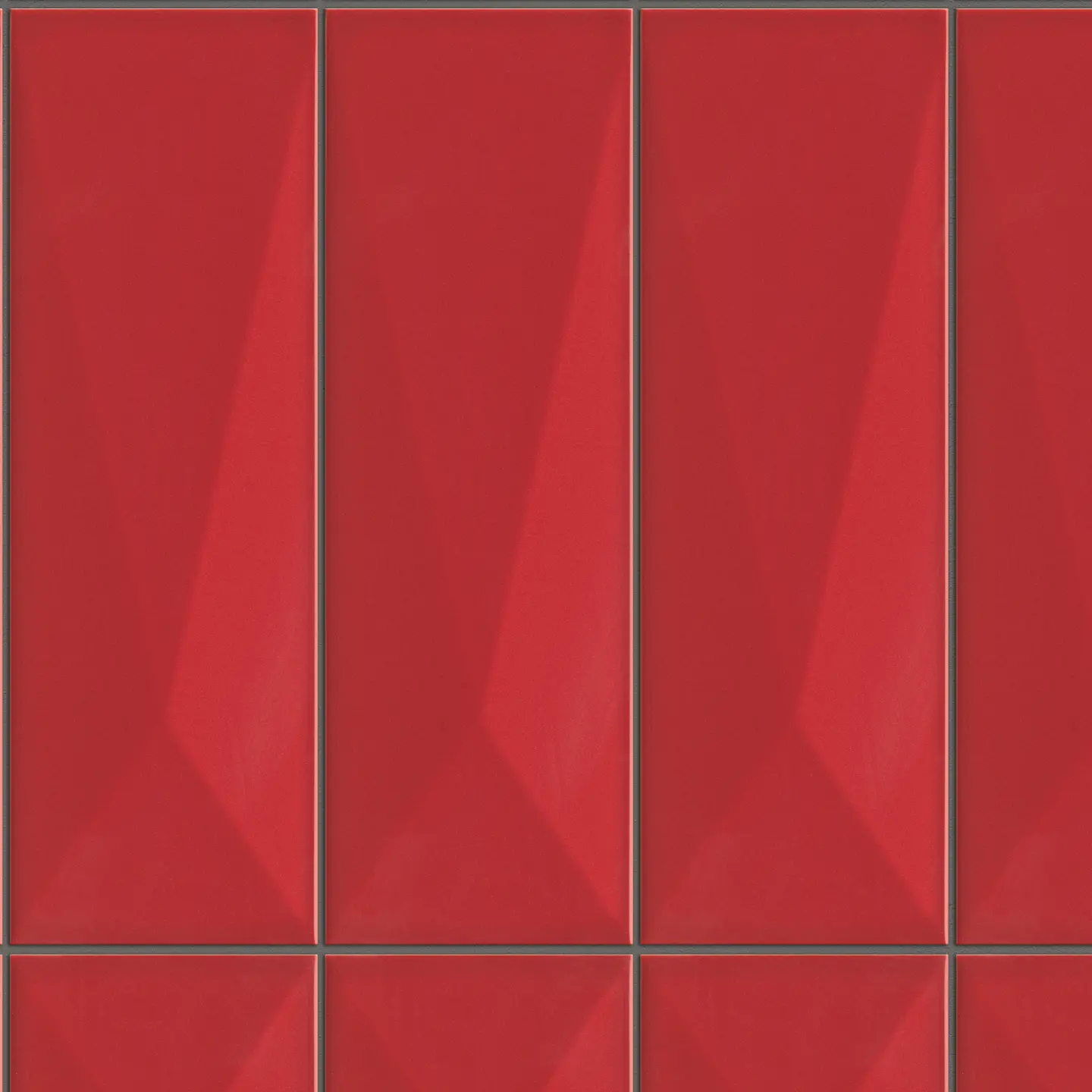 Photo Panneau mural douche NU VIPANEL CARRELAGE AVANTGARDE ROUGE BRI. 1500x2550x3MM