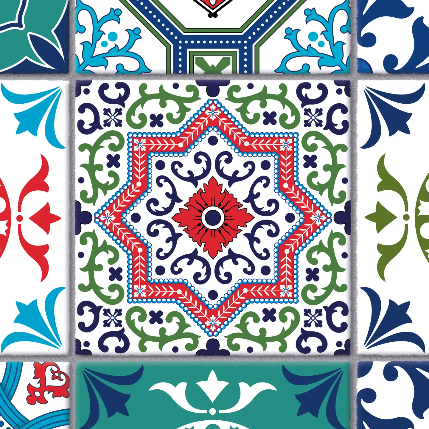Photo Panneau mural douche NU VIPANEL CARRELAGE CARREAUX AZUR BRI. 1000x2550x3MM