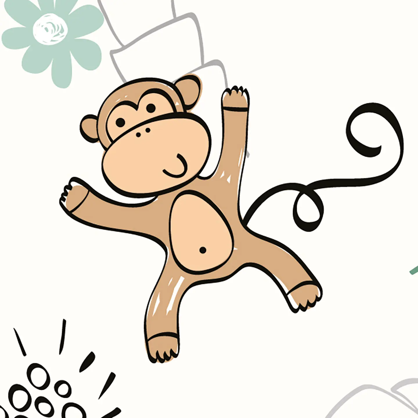 Photo Panneau mural douche NU VIPANEL KIDS HAPPY JUNGLE MAT 1500x2550x3MM
