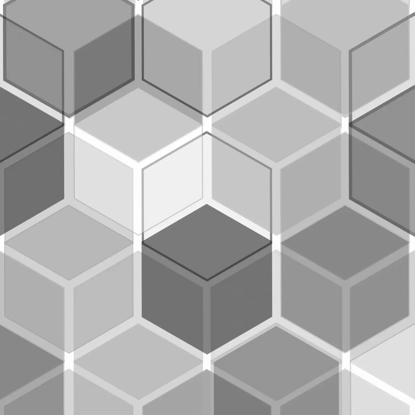 Photo Panneau mural douche NU VIPANEL MOTIF CUBES MONOCHROMES VEL. 1500x2550x3MM