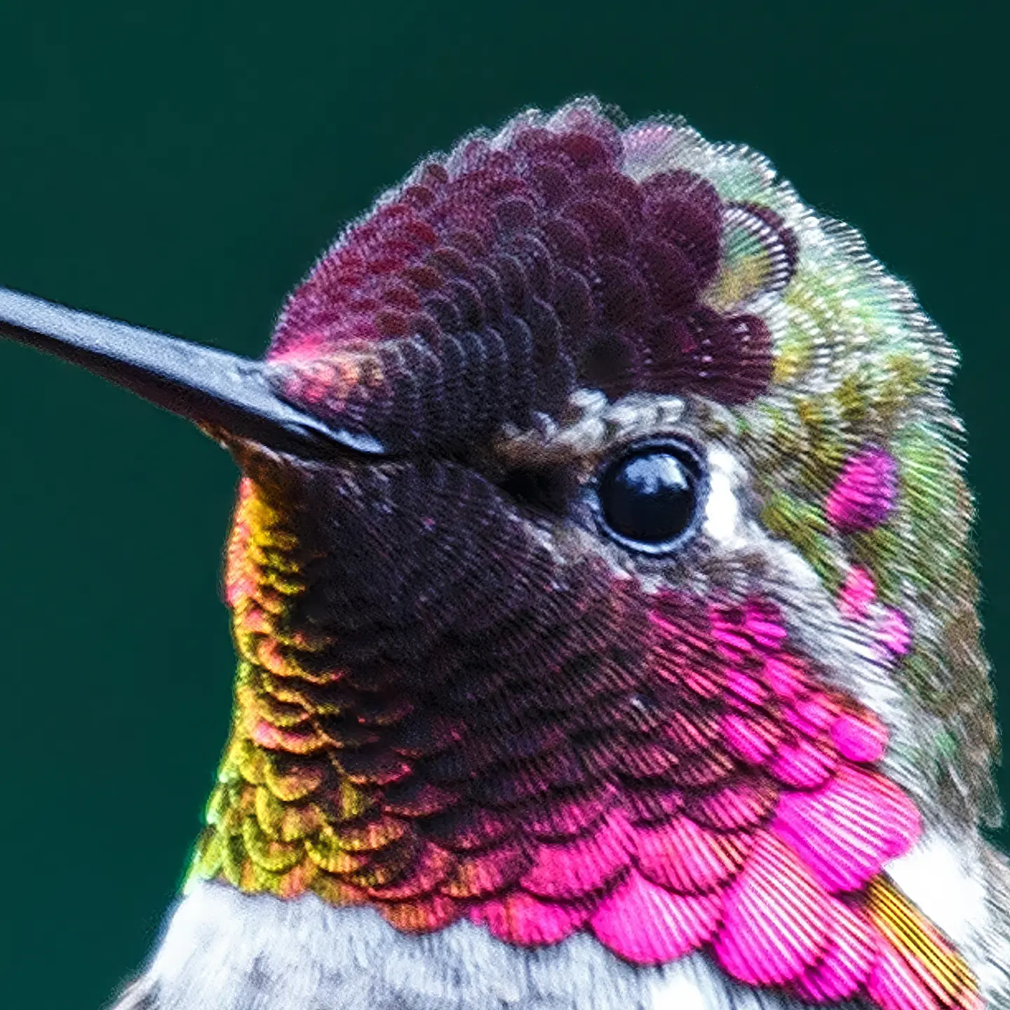 Photo Panneau mural douche NU VIPANEL INSPIRATION NATURE COLIBRI BRI. 1000x2550x3MM