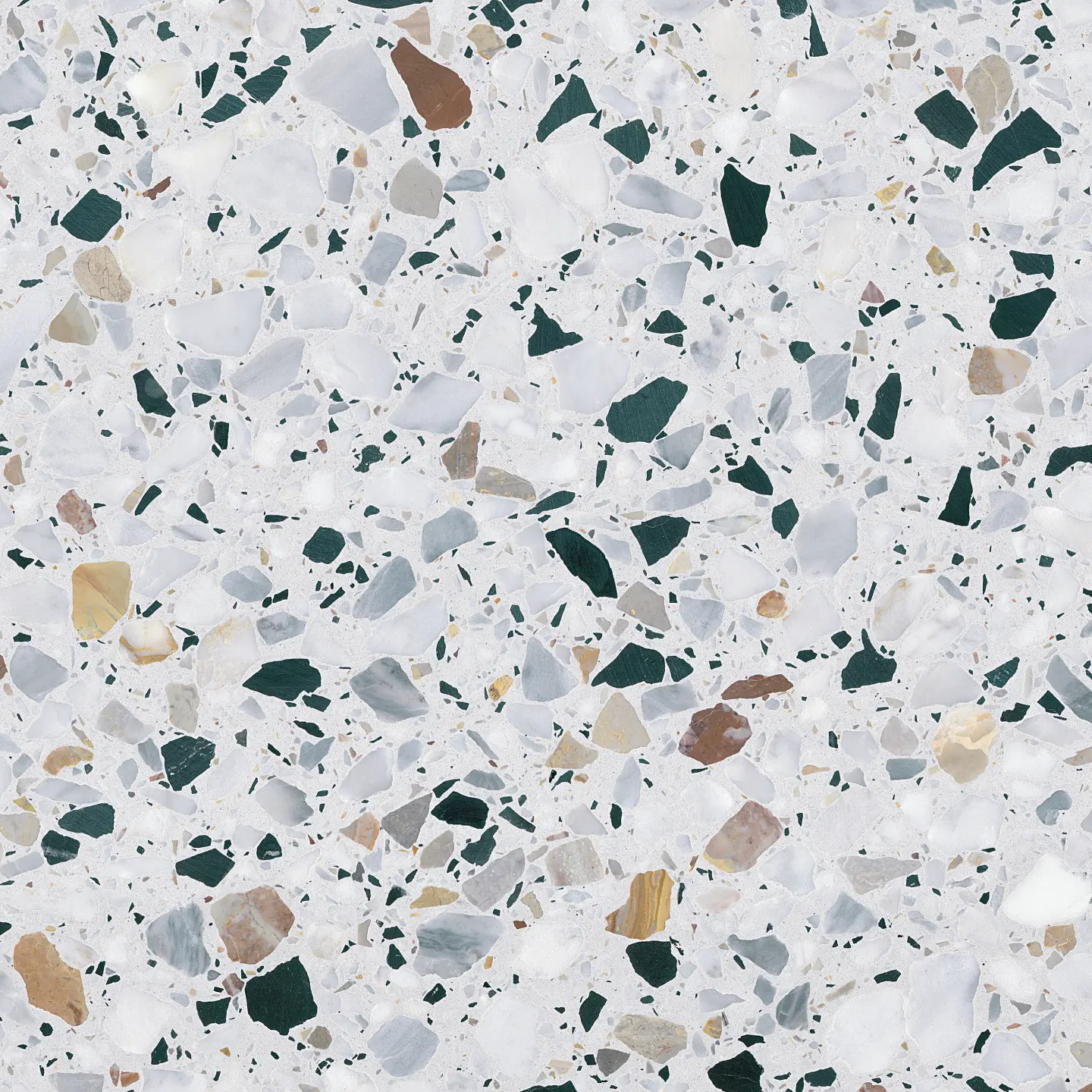 Photo Panneau mural douche NU VIPANEL PIERRE TERRAZZO CLASSIQUE GRIS MAT 1500x2550x3MM
