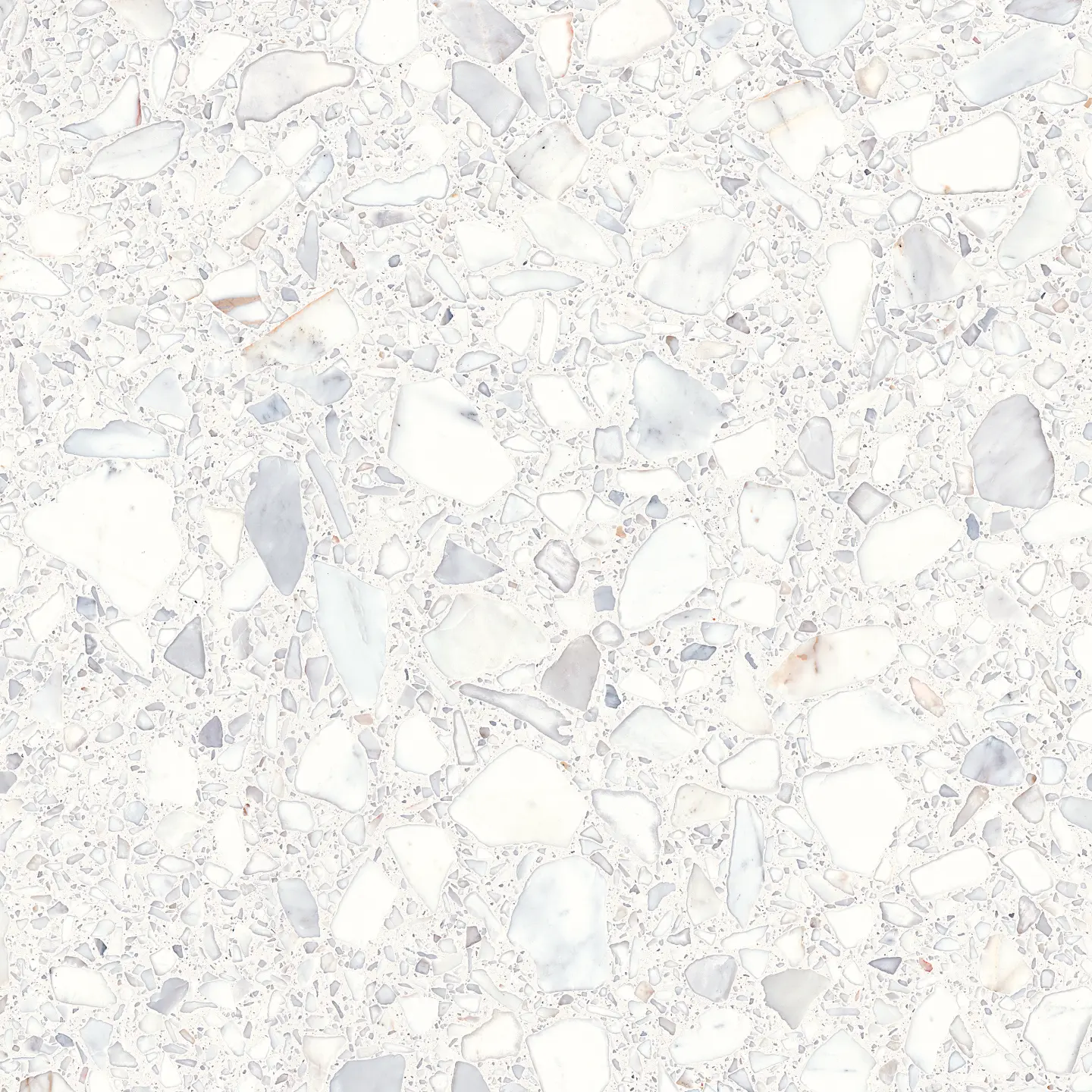 Photo Panneau mural douche NU VIPANEL PIERRE TERRAZZO GRIS CLAIR MAT 1000x2550x3MM