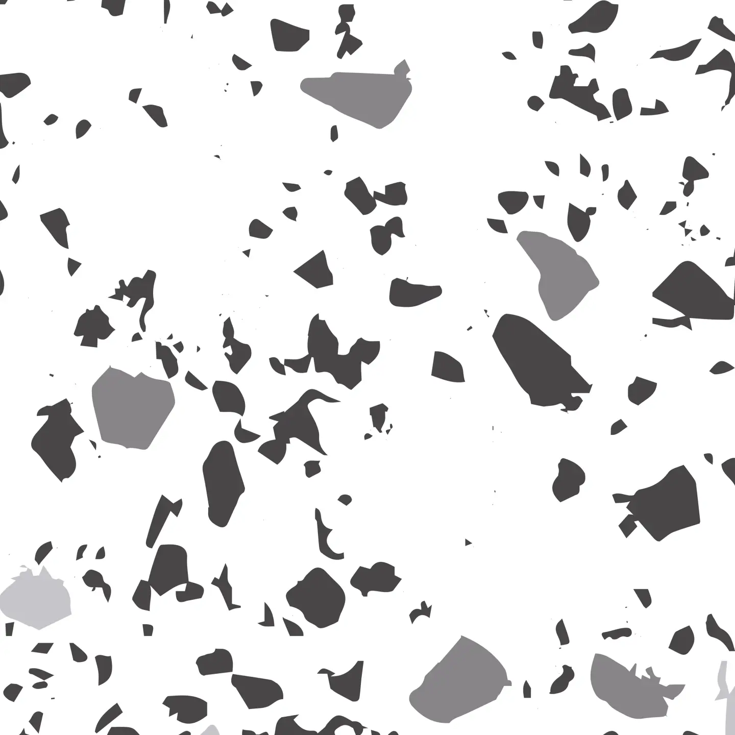 Photo Panneau mural douche NU VIPANEL PIERRE TERRAZZO NOIR BLANC MAT 1000x2550x3MM