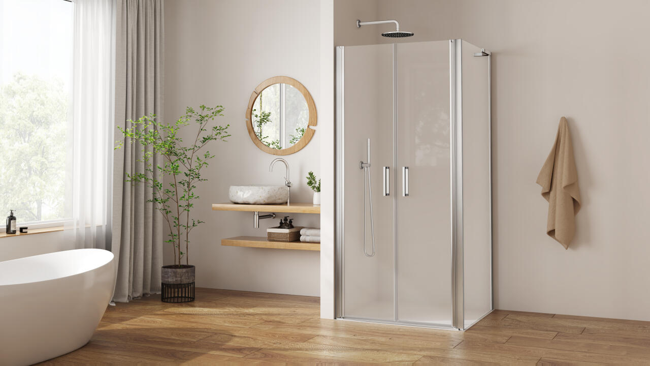 Photo Paroi de douche 2 battants PASTEL PL2BT