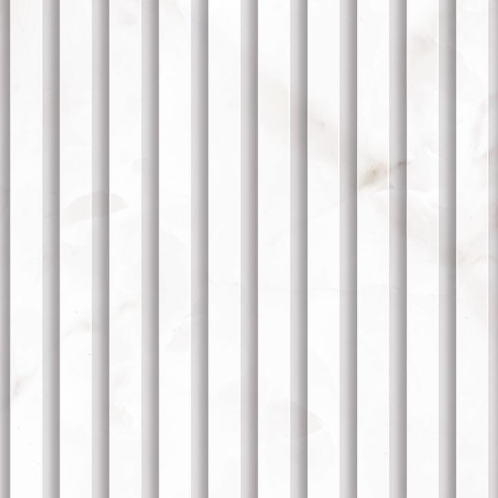 Panneau mural douche VIPANEL MARBRE FLUTED CLAIR MINERAL FEEL 1500x2550x3MM|Revêtement pour salle de bain